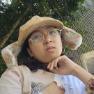 Selfie of a student wearing dog ears